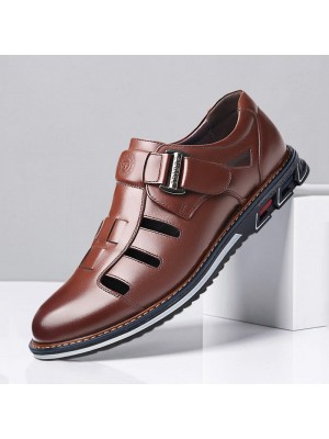 Men Hook Loop Hollow Out Business Casual Dress Sandals