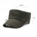 Men Cotton Embroidery Solid Color Outdoor Sunshade Casual Vintage Flat Hats