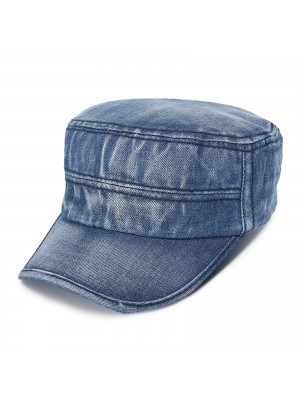 Men Denim Outdoor Sunshade All  match Adjustable Casual Vintage Military Caps Flat Hats