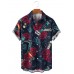 Barbershop Vintage Colorful Pattern Hawaiian Short Sleeve Shirt