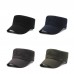 Men Cotton Embroidery Solid Color Outdoor Sunshade Casual Vintage Flat Hats